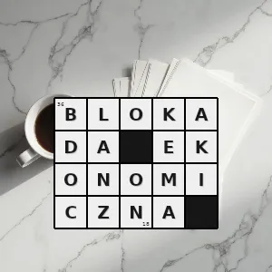 Hasło krzyżówkowe ogół środków podjętych przez państwo lub grupę państw w celu zachwiania gospodarki państwa blokowanego przez jego izolację np embargo sankcje gospodarcze częściowe lub zupełne zerwanie z nim stos - blokada ekonomiczna – rozwiązanie, synonimy, podpowiedzi i definicje krzyżówkowe